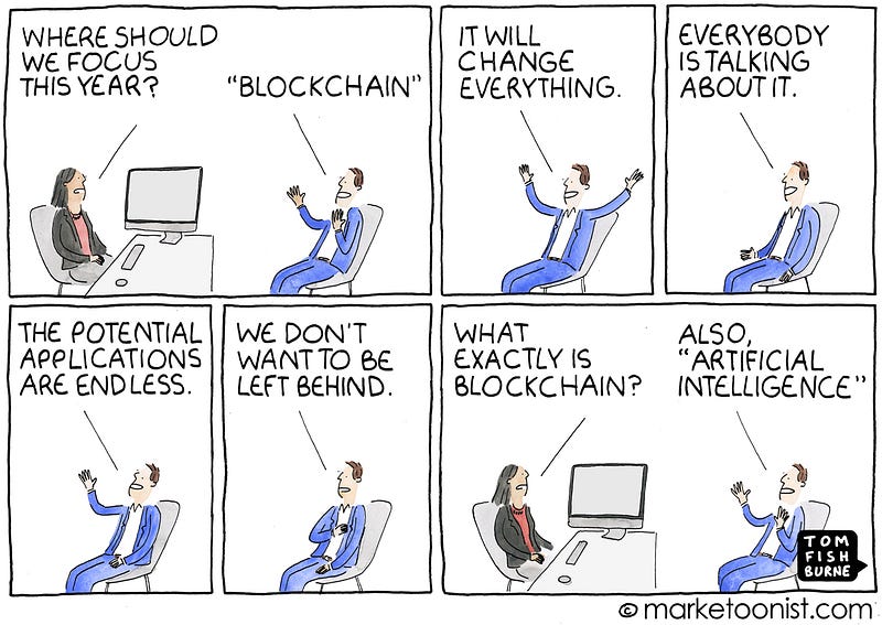 Blockchain as a buzzword for the Internet